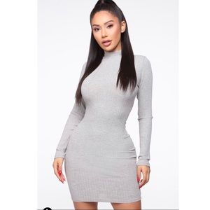 FASHION NOVA Grey Dress
